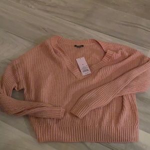 pink sweater